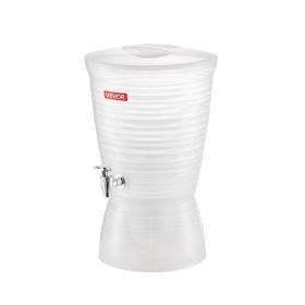 Beverage Dispenser, 2.64 Gallon Drink Dispenser for Parties, Plastic Juice Dispensers with Spigot Ice Chamber