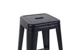 24 Inch Counter Height Stool, Backless Metal Bar Stools Set of 2, Non-Stackable, Detachable & Easy Assembly