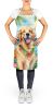 Golden Retriever Luau Apron Cooking Kitchen Server Baking Crafts Gardening for Adult Women Men, Unisex, Large, Multicolor